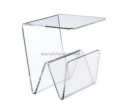Wholesale acrylic luxury office furniture clear acrylic trunk table mirrored side table AT-043