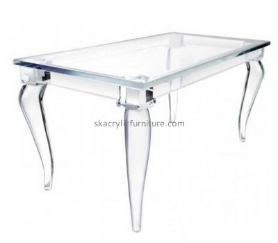 Hot sale acrylic side table dining room table plastic table chairs AT-065