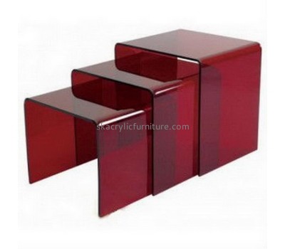 Factory customized acrylic office desk side table modern dining table fancy furniture AT-076
