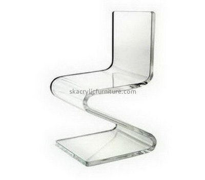 Customized acrylic restaurant chair transparent acrylic chair modern z chair AC-001
