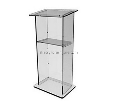 China acrylic furniture manufacturing companies wholesale acrylic pulpit cheap podiums for sale AP-033
