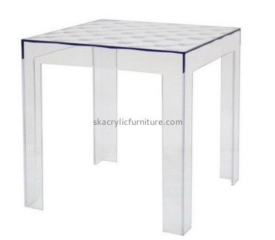 Custom acrylic perspex dining table lucite bedside table designer coffee tables AT-113