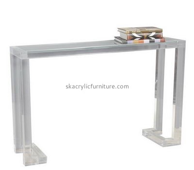 Factory custom lucite furniture clear table narrow end table AT-125