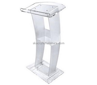 Factory custom lectern desk podium acrylic church pulpits AP-056