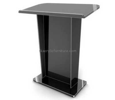Custom acrylic pulpit podiums black lectern contemporary podiums for churches AP-124