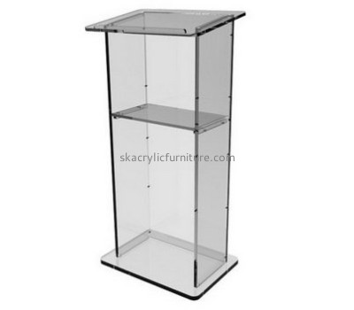 Custom acrylic cheap pulpits standing lectern pulpit acrylic AP-131