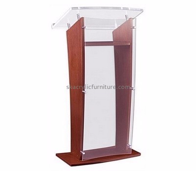 Custom acrylic pulpit podium designs restaurant podium church pulpits for sale AP-145