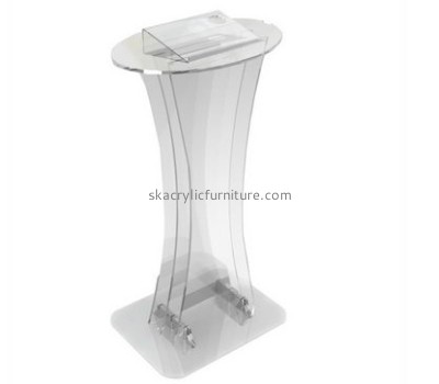 Custom acrylic lectern modern lectern acrylic church podiums for sale AP-177
