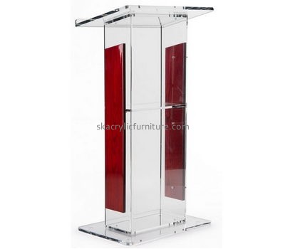 Customized acrylic teacher lectern modern podium AP-208