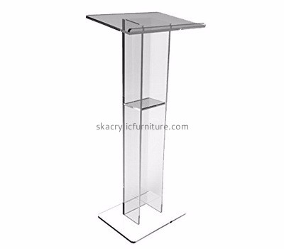 Acrylic furniture manufacturers customize acrylic lucite modern podiums and lecterns furniture AP-409