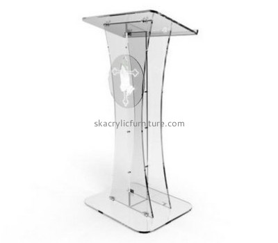 Perspex furniture suppliers customize acrylic plexiglass pulpit podiums furniture AP-498