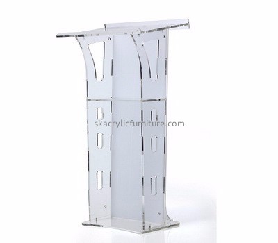 Furniture factory custom made lucite plexiglass podium furniture AP-614