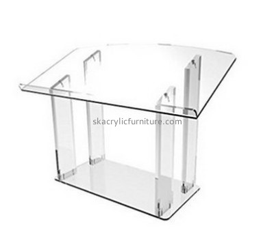 Perspex furniture suppliers customized acrylic contemporary church podiums AP-716