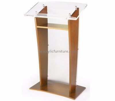 Church furniture manufacturers customized clear acrylic podium for sale AP-718