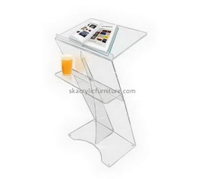 Acrylic items manufacturers custom design plexiglass  cheap lecterns for sale AP-1087