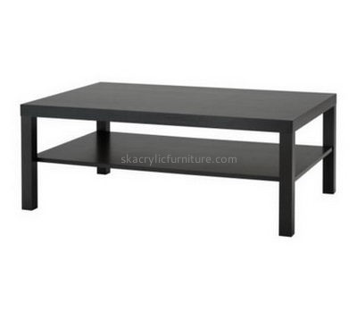 Customized black acrylic long narrow coffee table AT-204
