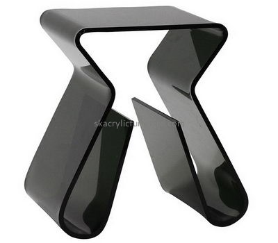 Bespoke acrylic black side table AT-256