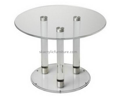 Customize acrylic small round breakfast table AT-400