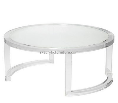 Customize acrylic furniture round dining table AT-401
