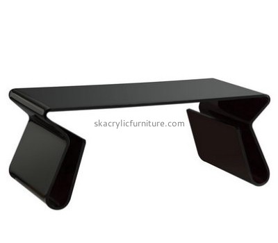 Customize black modern coffee table with storage AT-486