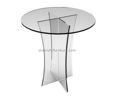 Lucite round coffee table living room AT-659
