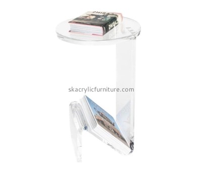 Hot sale acrylic sofa side table round plastic table side table AT-067
