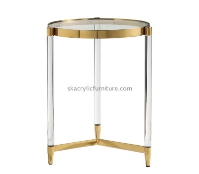 Plexiglass furniture manufacturer custom acrylic round side table AT-836