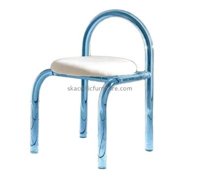 China perspex manufacturer custom acrylic makeup chair AC-072