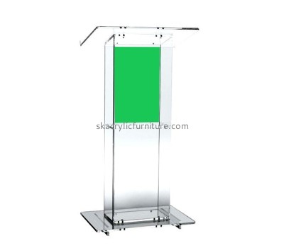 China acrylic manufacturer custom plexiglass podium for speeches AP-1267