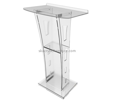 Plexiglass furniture manufacturer custom acrylic conference speech podium AP-1279