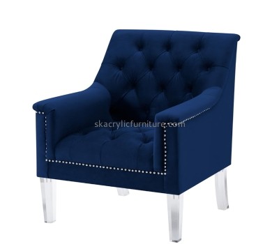 Lucite item supplier custom sofa chair with acrylic crystal legs AC-085