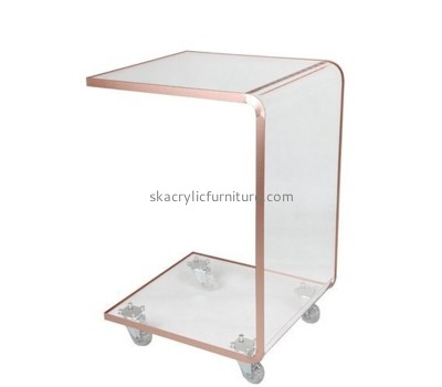 Lucite display manufacturer custom acrylic bedside table AT-892
