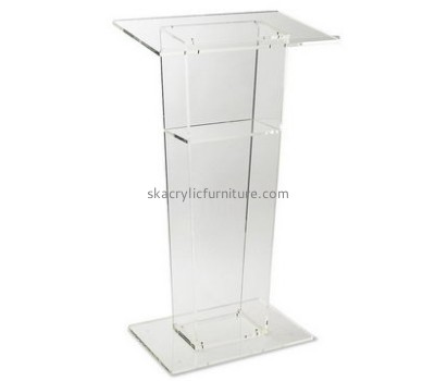 China acrylic fine furniture manufacturers hot selling acrylic modern lectern custom pulpits AP-035