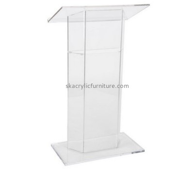 Factory custom acrylic pulpit designs podium designs lectern furniture AP-041