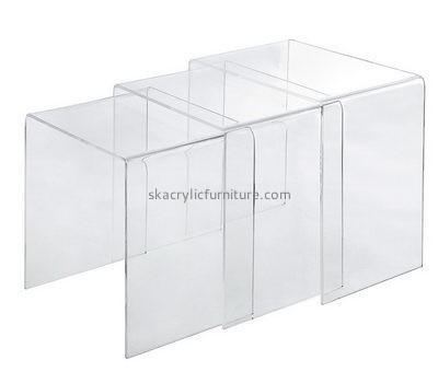 Custom design acrylic perspex coffee table acrylic side table end tables AT-093