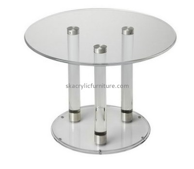 Factory direct sale acrylic plexiglass table round coffee table small console table AT-098