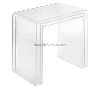 Custom design acrylic plexiglass furniture tables clear side table side tables for living room AT-121