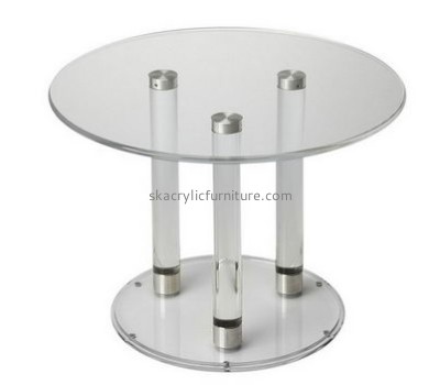 Customized acrylic antique furniture acrylic display table round side table AT-140