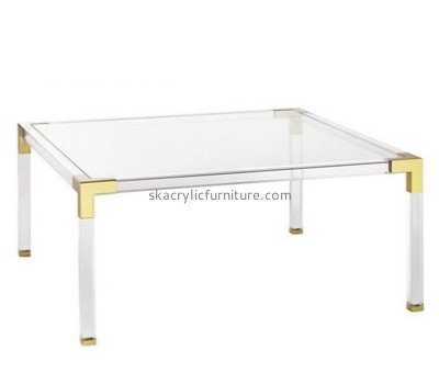 Custom design acrylic lifestyle furniture short coffee table acrylic occasional tables AT-156