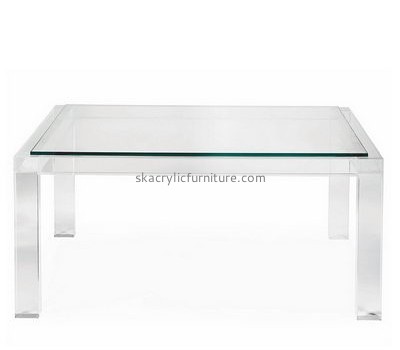 Factory acrylic furniture wholesale rectangle coffee table clear console table AT-155