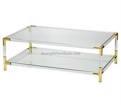 Customized lucite acrylic console table small lucite coffee table coffee and side tables AT-168