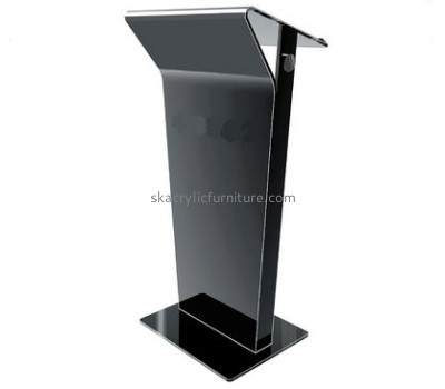Custom acrylic pulpit lectern black lectern pulpit furniture for the church AP-049