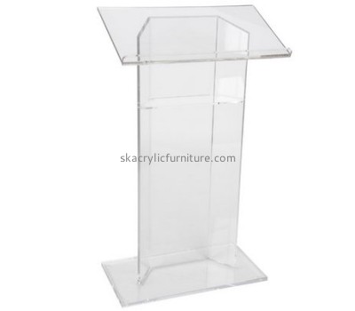 Custom acrylic clear podium teacher podium cheap church pulpit AP-058