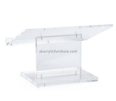 Custom acrylic plexiglass pulpit desktop lecterns podiums and lecterns for sale AP-070