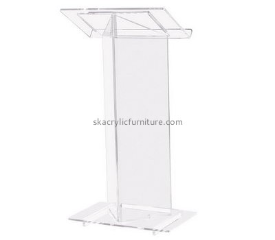 Customized acrylic church podiums clear pulpit podium for sale AP-086