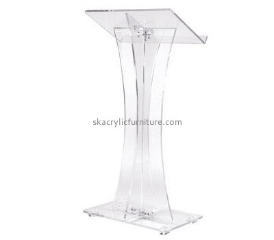 Custom acrylic lecterns and podiums modern church pulpits church podiums for sale AP-097