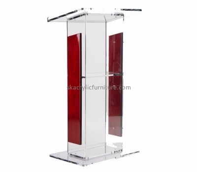 Customized acrylic clear podium church modern podiums and lecterns church lectern AP-147
