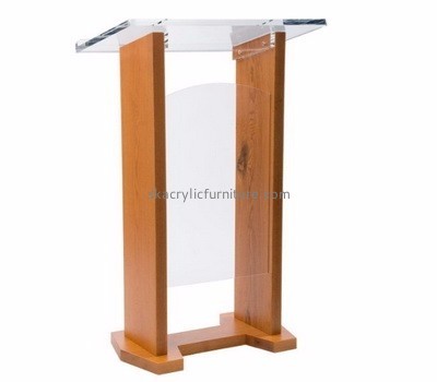 Customized acrylic plexiglass pulpit lecterns and podiums speech podium for sale AP-157