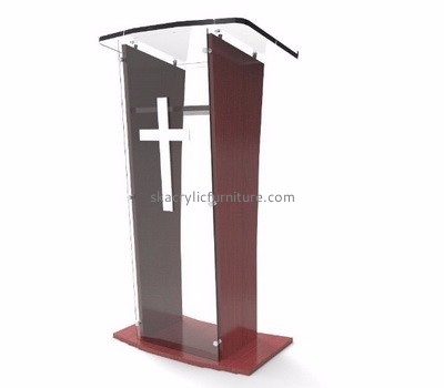 Customized acrylic pulpit podium church reading lectern AP-167