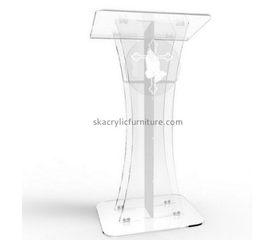 China church furniture suppliers custom acrylic podium lectern book podium stand AP-172